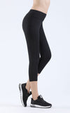 NOOZ High Waisted Opaque Yoga Leggings with Side Pockets for Women - Slim, Capris