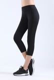 NOOZ High Waisted Opaque Yoga Leggings with Side Pockets for Women - Slim, Capris