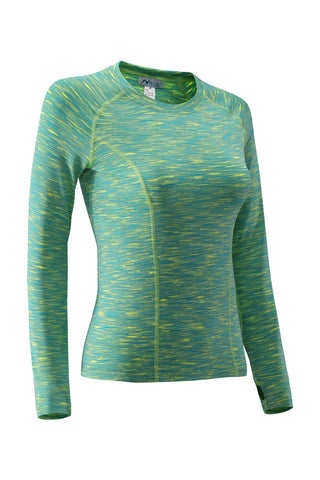 Nooz Women's Dry Fit Athletic Compression Long Sleeve Shirt, compression