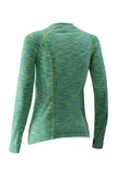 Nooz Women's Dry Fit Athletic Compression Long Sleeve Shirt, compression