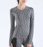 Nooz Women's Dry Fit Athletic Compression Long Sleeve Shirt