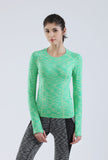 Nooz Women's Dry Fit Athletic Compression Long Sleeve Shirt