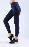 NOOZ High Waisted Opaque Yoga Leggings with Side Pockets for Women
