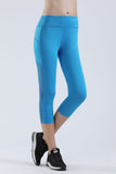 NOOZ High Waisted Opaque Yoga Leggings with Side Pockets for Women - Slim, Capris
