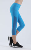 NOOZ High Waisted Opaque Yoga Leggings with Side Pockets for Women - Slim, Capris