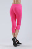 NOOZ High Waisted Opaque Yoga Leggings with Side Pockets for Women - Slim, Capris