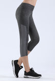 NOOZ High Waisted Opaque Yoga Leggings with Side Pockets for Women - Slim, Capris