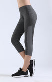 NOOZ High Waisted Opaque Yoga Leggings with Side Pockets for Women - Slim, Capris