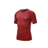 Men's Compression Short Sleeve V-Neck T-Shirt, compression