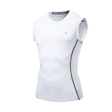 Men's Cool Dry Sleeveless Compression Tank Top Shirt, compression