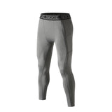 NOOZ All-season Mens cool dry Capri Baselayer Compression Pants w/ Phone Pocket - Gray / Medium - Compression Pants